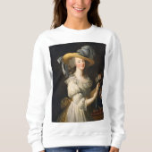 Marie Antoinette mit Rose Sweatshirt (Vorderseite)