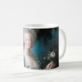 Marie Antoinette mit Rose von Elisabeth Le Brun Kaffeetasse (VorderseiteRechts)