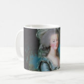 Marie Antoinette mit Rose von Elisabeth Le Brun Kaffeetasse (Vorderseite Links)