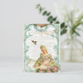 Marie Antoinette mit Sparrow Einladung (Stehend Vorderseite)
