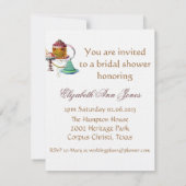 Marie Antoinette mit Sparrow Einladung (Rückseite)