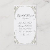 Marie Antoinette Mode ~ Visitenkarte (Rückseite)