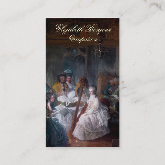 Marie Antoinette Mode ~ Visitenkarte (Vorderseite)