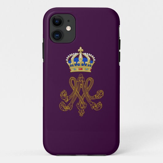 Marie Antoinette Monogram Case-Mate iPhone Hülle (Rückseite)