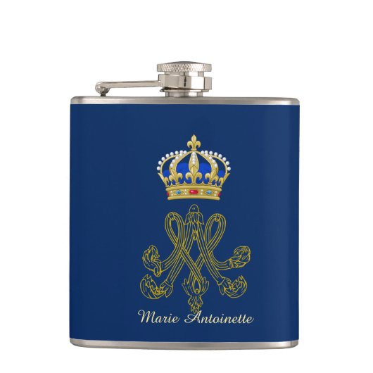 Marie Antoinette Monogram Flachmann (Vorderseite)