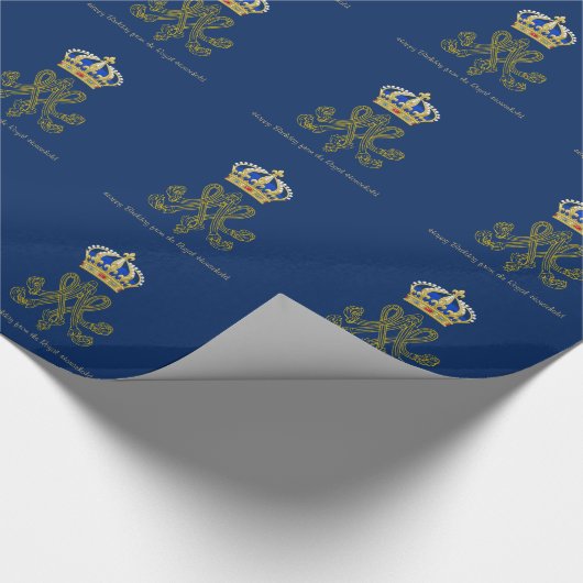 Marie Antoinette Monogram Geschenkpapier (Ecke)