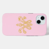 Marie Antoinette Monogram Pink Case-Mate iPhone Hülle (Rückseite (Horizontal))