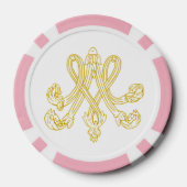 Marie Antoinette Monogram Pokerchips (Rückseite)