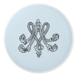Marie Antoinette – Monogramm – Monogram initial Keramikknauf