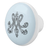 Marie Antoinette – Monogramm – Monogram initial Keramikknauf (Rechts)
