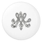 Marie Antoinette – Monogramm – Monogram initial Keramikknauf (Vorderseite)