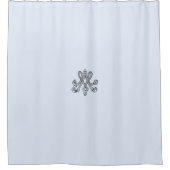 Marie Antoinette Monogramm Monogram initial pastel Duschvorhang (Vorderseite)