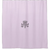 Marie Antoinette Monogramm Monogram initial pastel Duschvorhang (Vorderseite)