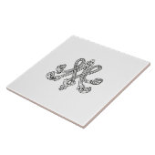 Marie Antoinette – Monogramm – Monogram initials Fliese (Seite)