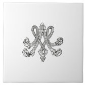 Marie Antoinette – Monogramm – Monogram initials Fliese (Vorderseite)
