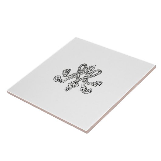 Marie Antoinette – Monogramm – Monogram initials Fliese (Seite)
