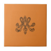 Marie Antoinette – Monogramm – Monogram initials Fliese (Vorderseite)