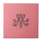 Marie Antoinette – Monogramm – Monogram initials Fliese (Vorderseite)