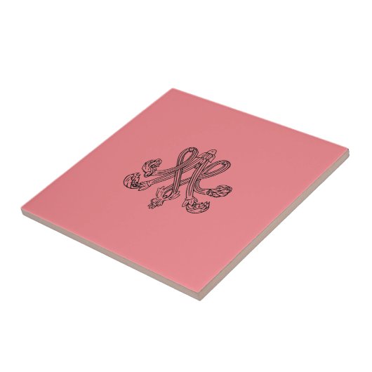 Marie Antoinette – Monogramm – Monogram initials Fliese (Seite)
