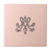 Marie Antoinette – Monogramm – Monogram initials Fliese (Vorderseite)