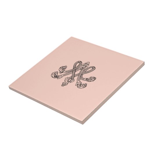 Marie Antoinette – Monogramm – Monogram initials Fliese (Seite)