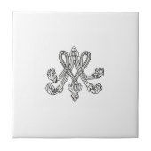 Marie Antoinette – Monogramm – Monogram initials Fliese (Vorderseite)