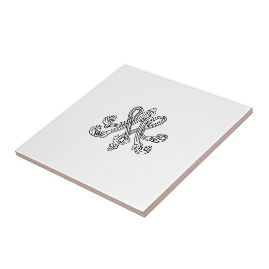 Marie Antoinette – Monogramm – Monogram initials Fliese (Seite)