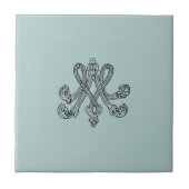 Marie Antoinette – Monogramm – Monogram initials Fliese (Vorderseite)