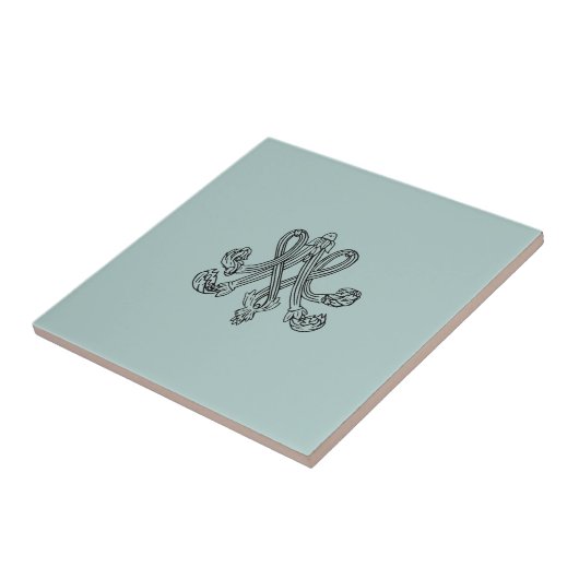 Marie Antoinette – Monogramm – Monogram initials Fliese (Seite)