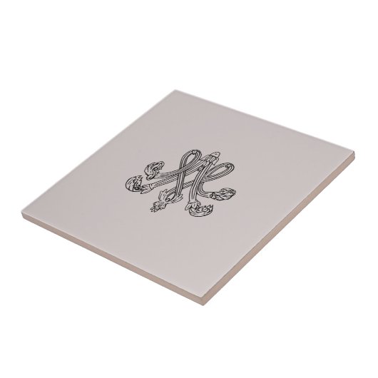 Marie Antoinette – Monogramm – Monogram initials Fliese (Seite)