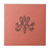 Marie Antoinette – Monogramm – Monogram initials Fliese (Vorderseite)