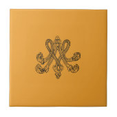 Marie Antoinette – Monogramm – Monogram initials Fliese (Vorderseite)