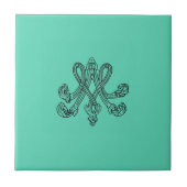 Marie Antoinette – Monogramm – Monogram initials Fliese (Vorderseite)
