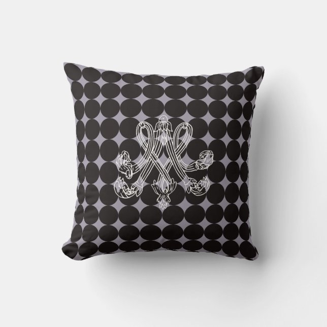 Marie Antoinette – Monogramm – Monogram initials Kissen (Vorderseite)