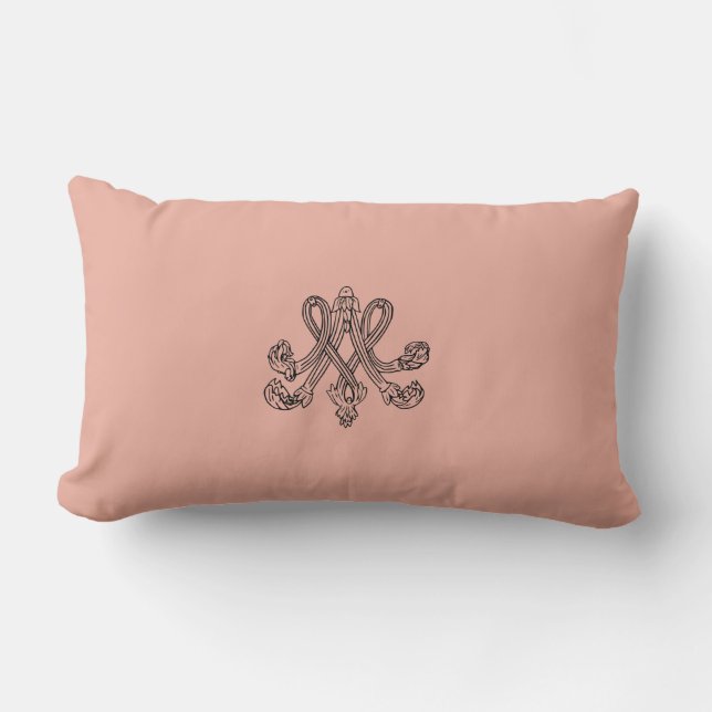 Marie Antoinette – Monogramm – Monogram initials Lendenkissen (Vorderseite)