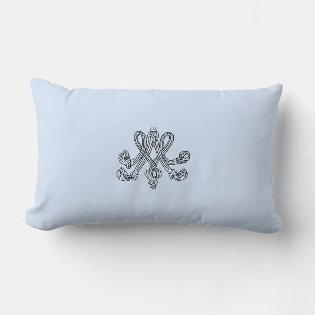 Marie Antoinette – Monogramm – Monogram initials Lendenkissen (Vorderseite)