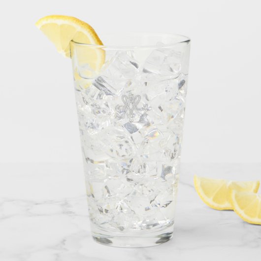 Marie Antoinette – Monogramm – Royal Monogram Glas (Vorderseite Ice)