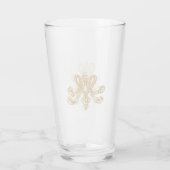 Marie Antoinette – Monogramm – Royal Monogram Glas (Rückseite)
