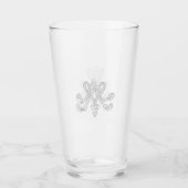 Marie Antoinette – Monogramm – Royal Monogram Glas (Vorderseite)