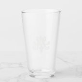 Marie Antoinette Monogramm Royal Monogram initial Glas (Vorderseite)