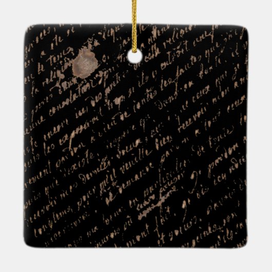 Marie Antoinette - Monogramm - Royal Monogram Keramikornament (Rückseite)