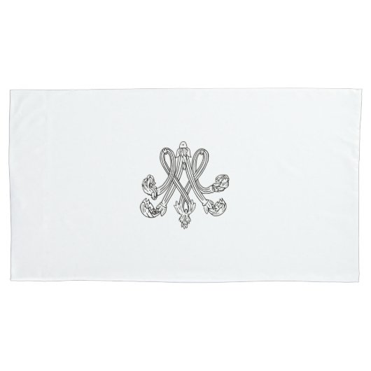 Marie Antoinette – Monogramm – Royal Monogram Kissenbezug (Vorderseite)