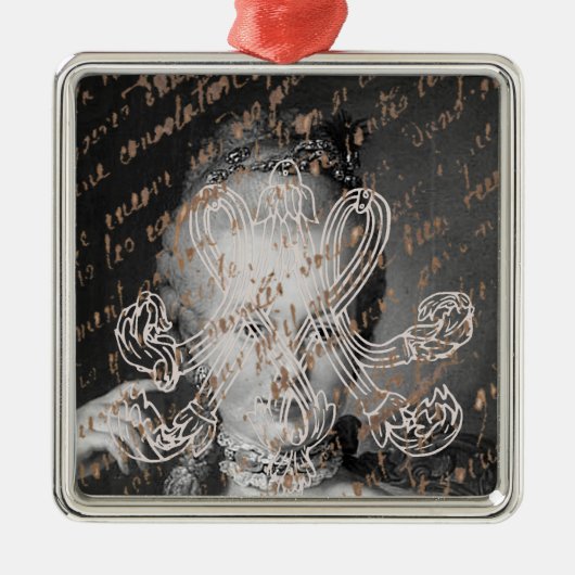 Marie Antoinette – Monogramm – Royal Monogram Ornament Aus Metall (Vorne)