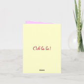 Marie Antoinette Note Card Karte (Rückseite)