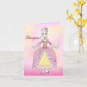 Marie Antoinette Note Card Karte (Gelbe Blume)
