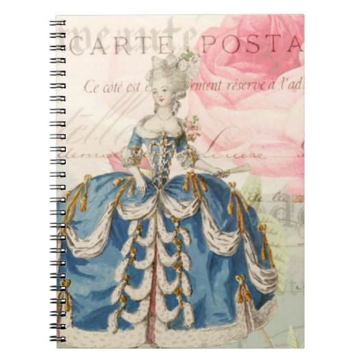 Marie Antoinette-Notebook Notizblock (Vorderseite)