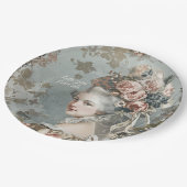 Marie Antoinette Paper Plate Pappteller (Schrägansicht)