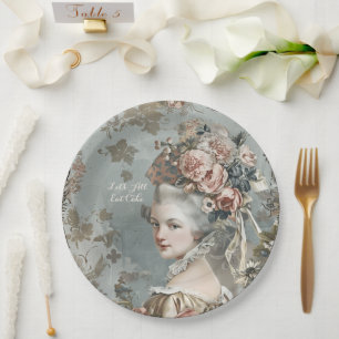 Marie Antoinette Papierplatte Pappteller