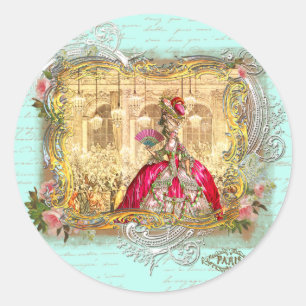 Marie Antoinette Party in Versailles Stickers Tags