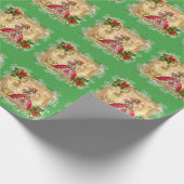 Marie Antoinette Party Versailles Weihnachten Geschenkpapier (Ecke)